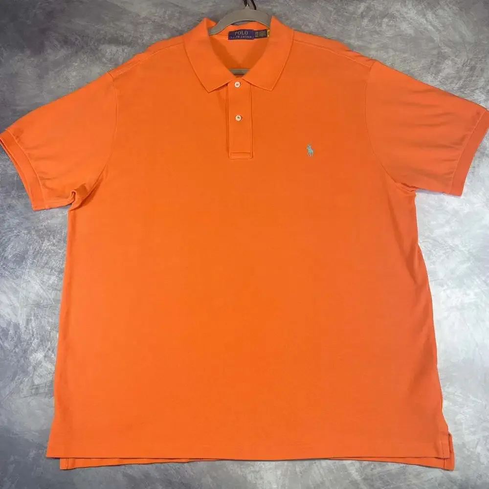 Polo Ralph Lauren Classic Fit Orange Short Sleeve Polo Shirt 2XB
